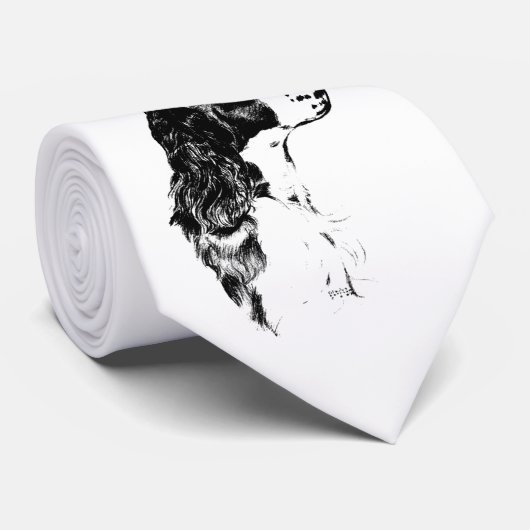 ヴィンテージの芸術の英国のスプリンガースパニエル犬の首のタイ ネクタイ (ロール)