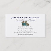 ヴィンテージの芸術の2味方されるおもしろいなブタのカスタマイズ可能 名刺 (裏面)