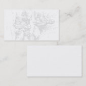 ヴィンテージの芸術少し小川の名刺の透かし 名刺 (正面/裏面)