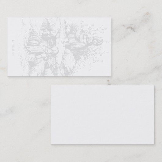 ヴィンテージの芸術少し小川の名刺の透かし 名刺 (正面/裏面)