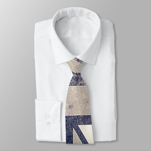 ヴィンテージの芸術的でグランジなイギリスの旗 ネクタイ (タイ)