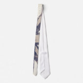 ヴィンテージの芸術的でグランジなイギリスの旗 ネクタイ (裏面)