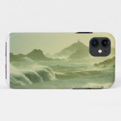 ヴィンテージの芸術、コルシカの霧深いLesのiles Sanguinaires Case-Mate iPhoneケース (裏面(横))