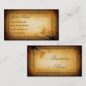 ヴィンテージの芸術 名刺 (正面/裏面)