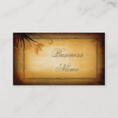 ヴィンテージの芸術 名刺 (裏面)