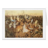 ヴィンテージの芸術-妖精およびウサギ、 (正面横)