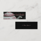 ヴィンテージの英国のティーポットの茶時間名刺3 スキニー名刺 (正面/裏面)