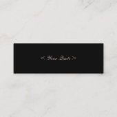 ヴィンテージの英国のティーポットの茶時間名刺3 スキニー名刺 (裏面)