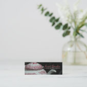 ヴィンテージの英国のティーポットの茶時間名刺3 スキニー名刺 (スタンド正面)