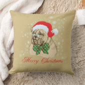 ヴィンテージの英国のブルドッグのクリスマスの装飾用クッション クッション (ブランケット)