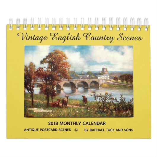 ヴィンテージの英国の国場面2018カレンダー カレンダー (カバー)