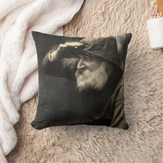 ヴィンテージの英国の漁師の航海ので旧式なひげ クッション (ブランケット)