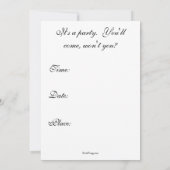 ヴィンテージの英国国旗の招待状(縦) 招待状 (裏面)