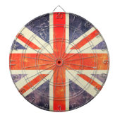 ヴィンテージの英国国旗の旗 ダーツボード (正面)