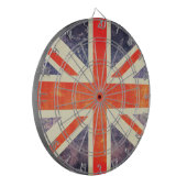 ヴィンテージの英国国旗の旗 ダーツボード (正面左)