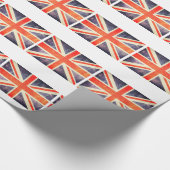 ヴィンテージの英国国旗の旗 ラッピングペーパー (角)