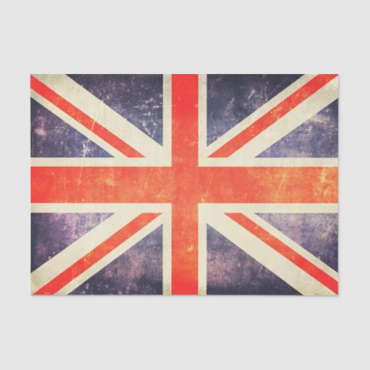 ヴィンテージの英国国旗の旗 薄葉紙 (正面)