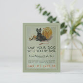 ヴィンテージの英国国鉄のスコッチテリアの郵便はがき ポストカード (スタンド正面)