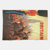 ヴィンテージの英国王室近衛兵 グレートブリテン キッチンタオル (横)