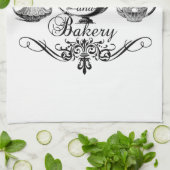 ヴィンテージの茶部屋およびパン屋はタオルをkichen キッチンタオル (折り畳み)