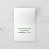 ヴィンテージの荒い鼻息のクリスマスカード シーズンカード (内部)