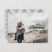 ヴィンテージの荒涼とした森林写真が日付を救う 案内ポストカード (正面/裏面)