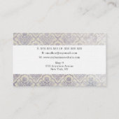 ヴィンテージの華美なはさみのヘアーサロンの名刺 名刺 (裏面)