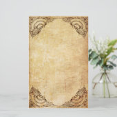 ヴィンテージの華美なリボンの文房具 便箋 (スタンド正面)