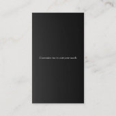 ヴィンテージの華美な銀のスプーンのフォークのレストランのシェフ 名刺 (裏面)