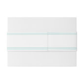 ヴィンテージの華美な青及び金ゴールドの腹バンド 招待状ベリーバンド (裏面例)