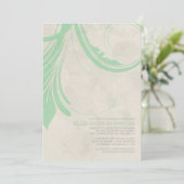 ヴィンテージの華麗さのブライダルシャワー招待状 招待状 (スタンド正面)