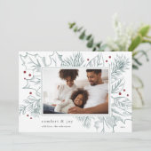 ヴィンテージの葉の写真 シーズンカード (スタンド正面)