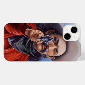 ヴィンテージの葉巻ラベルアート、カウボーイがターゲットをとらえる Case-Mate iPhoneケース (裏面 (横))