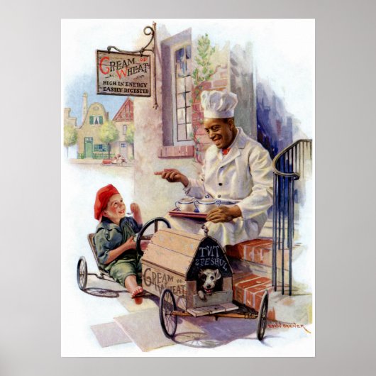 ヴィンテージの蒸し上げクリーム小麦ポスター ポスター (正面)