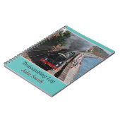 ヴィンテージの蒸気式ロコのトラスペクトロパーソナライズされたグ ノートブック (左側)