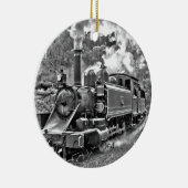 ヴィンテージの蒸気機関の列車 セラミックオーナメント (右)