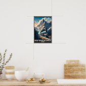 ヴィンテージの蒸気機関車 ポスター (キッチン)