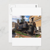 ヴィンテージの蒸気機関車 ポストカード (正面/裏面)