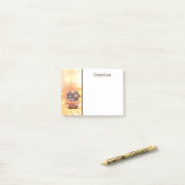 ヴィンテージの蒸気機関、赤トカゲ、あなたの名前 ポストイット (デスク上)