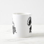 ヴィンテージの蓄音機 コーヒーマグカップ (中央)