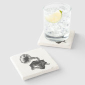 ヴィンテージの蓄音機 ストーンコースター (横)