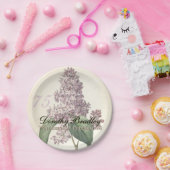 ヴィンテージの薄紫の第75誕生会の紙皿 ペーパープレート (パーティー)