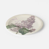 ヴィンテージの薄紫の第75誕生会の紙皿 ペーパープレート (アングル)