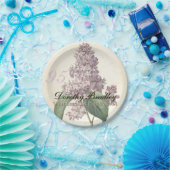 ヴィンテージの薄紫の第95誕生会の紙皿 ペーパープレート (パーティー)