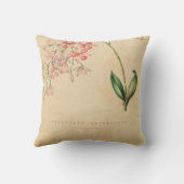 ヴィンテージの蘭の枕 クッション (裏面)