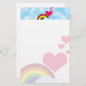 ヴィンテージの虹 便箋 (正面/裏面)