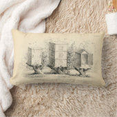 ヴィンテージの蜂のはちの巣の枕 ランバークッション (ブランケット)