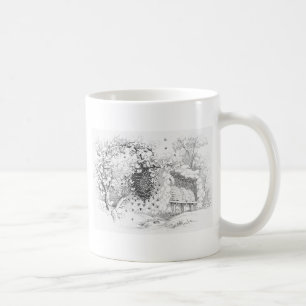 ヴィンテージの蜂のはちの巣 コーヒーマグカップ