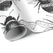 ヴィンテージの蜂の包装紙 ラッピングペーパー (ロールコーナー)
