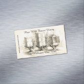 ヴィンテージの蜂はカスタムなビジネス磁石を巣箱に集めます マグネット名刺 (インサイチュ)